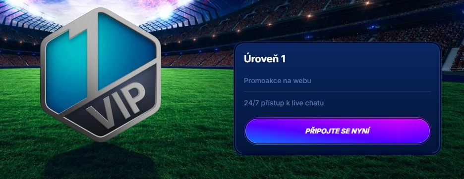 Vstupte do VIP programu a užívejte si exkluzivní výhody již od první úrovně